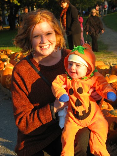 Melita and Sam at the Boston Pumpkin Festival